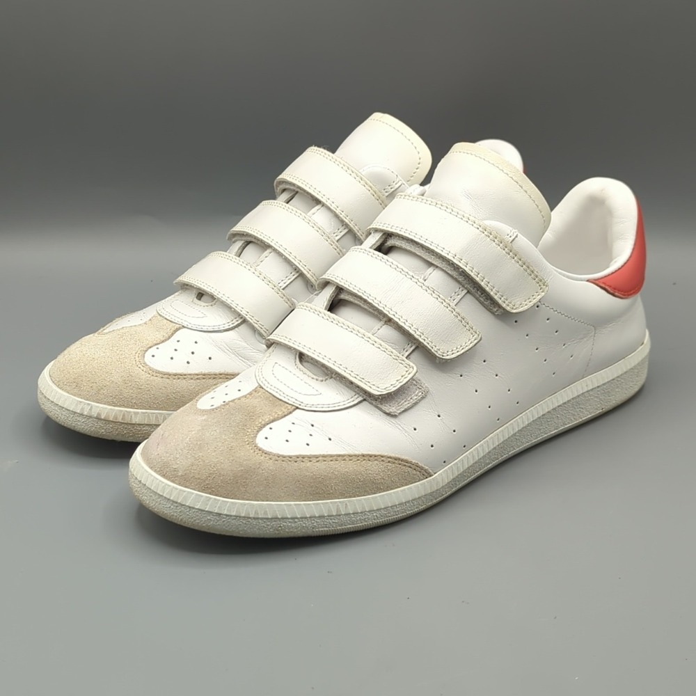 Isabel Marant Terracotta White Beth Sneakers Shoes Womens EU 40 US 9 *Read*